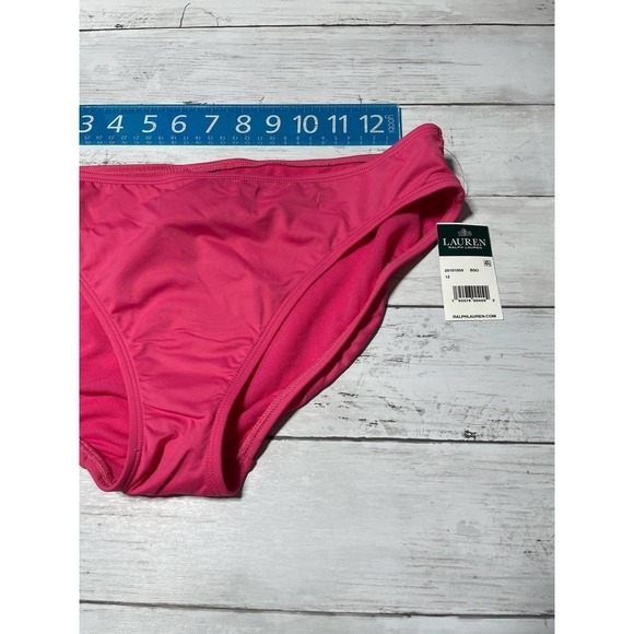 Ralph Lauren full coverage pink bikini bottom size 12 - Picture 3 of 7